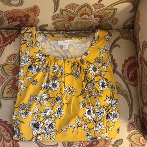NWT Yellow and black blouse